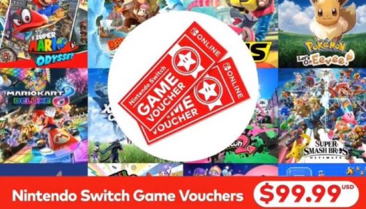 Nintendo Switch game vouchers available now with the online service