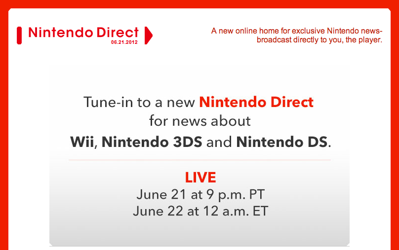 Nintendo Directs happening over the next two hours